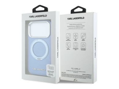 Capa MagSafe Karl Lagerfeld Ring Stand 360 com Logotipo Clássico Saffiano para iPhone 18 Pro/17 Pro Capa MagSafe Karl Lagerfeld Ring Stand 360 com Logotipo Clássico Saffiano para iPhone 18 Pro/17 Pro