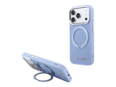 Funda Karl Lagerfeld Ring Stand 360 Saffiano Classic Logo MagSafe para iPhone 18 Pro / 17 Pro - Azul Funda Karl Lagerfeld Ring Stand 360 Saffiano Classic Logo MagSafe para iPhone 18 Pro / 17 Pro - Azul