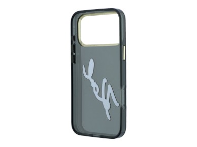 Funda Karl Lagerfeld IML Big Signature con marco de resina y metal para iPhone 18 Pro / 17 Pro - Neg Funda Karl Lagerfeld IML Big Signature con marco de resina y metal para iPhone 18 Pro / 17 Pro - Neg