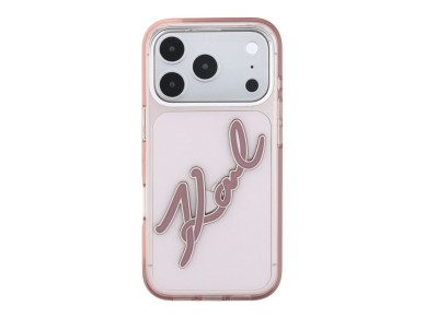 Funda Karl Lagerfeld IML Big Signature de resina con marco metálico para iPhone 18 Pro Max / 17 Pro Funda Karl Lagerfeld IML Big Signature de resina con marco metálico para iPhone 18 Pro Max / 17 Pro