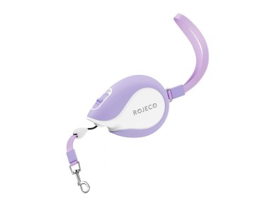 Retractable leash Rojeco Mini Pet 3m (purple)