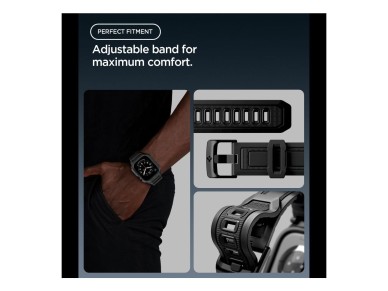 Correa Spigen Rugged Armor Pro para Apple Watch de 42 mm - Negro mate