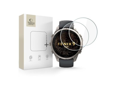 Protector de pantalla de cristal templado Tech-Protect Glass Fit+ para Garmin Fenix ??9 Pro de 47 mm