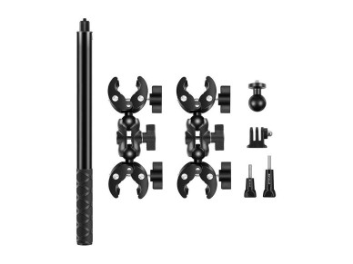 Motorcycle/bicycle mount PULUZ with two clamps and selfie stick 150 cm Motorcycle/bicycle mount PULUZ with two clamps and selfie stick 150 cm