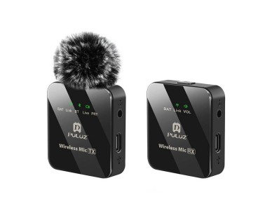 Wireless Lavalier Microphone PULUZ 1 TX + 1 RX Wireless Lavalier Microphone PULUZ 1 TX + 1 RX