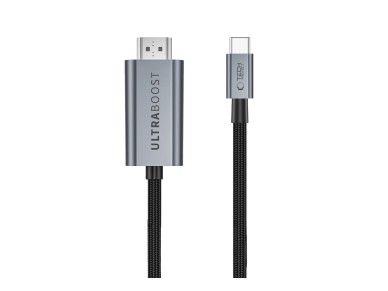 Tech-Protect UltraBoost USB-C HDMI 2.1 60HZ Video Cable 300 cm - Gray Tech-Protect UltraBoost USB-C HDMI 2.1 60HZ Video Cable 300 cm - Gray