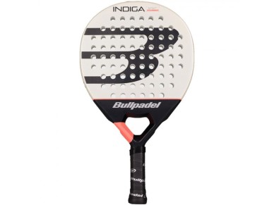 Pala de Pádel Bullpadel Indiga Woman 2026/ Blanca y Negra Pala de Pádel Bullpadel Indiga Woman 2026/ Blanca y Negra