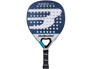 Pala de Pádel Bullpadel Indiga Power 2026/ Blanca y Azul Pala de Pádel Bullpadel Indiga Power 2026/ Blanca y Azul