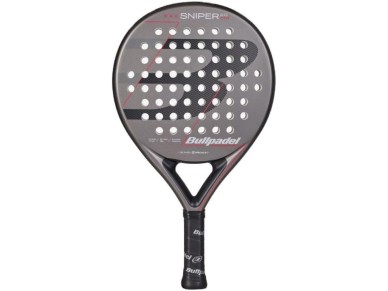 Pala de Pádel Bullpadel Sniper 2.0 Control 2026/ Gris y Roja Pala de Pádel Bullpadel Sniper 2.0 Control 2026/ Gris y Roja