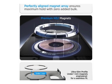 Capa Spigen Nano Pop MagSafe para iPhone Duo - Preto e Cinzento