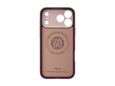Capa Spigen Nano Pop MagSafe para iPhone 18 Pro/17 Pro - cerejeira escura