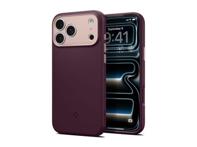 Capa Spigen Nano Pop MagSafe para iPhone 18 Pro/17 Pro - cerejeira escura