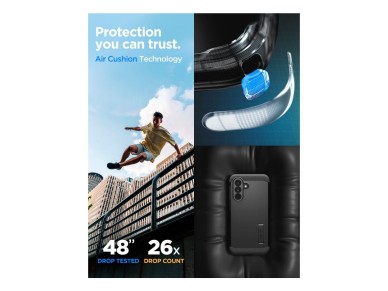 Capa Spigen Tough Armor para Samsung Galaxy A37 5G - preta