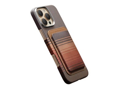 Carteira magn�tica PITAKA Woven Wallet MagSafe para telem�vel sunset