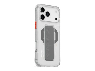 Skinarma Haxa Case for iPhone 17 Pro Max Magnetic Charging + Grip Stand Transparent Skinarma Haxa Case for iPhone 17 Pro Max Magnetic Charging + Grip Stand Transparent