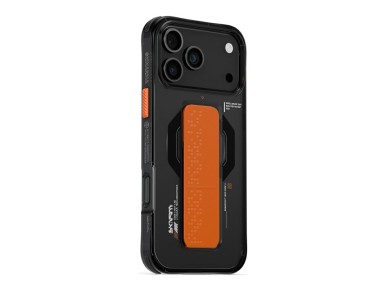 Skinarma Haxa Case for iPhone 17 Pro Max Magnetic Charging + Grip Stand Graphite