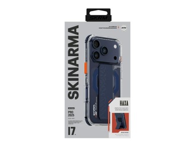 Case Skinarma Haxa for iPhone 17 Pro Magnetic Charging + Grip Stand blue Case Skinarma Haxa for iPhone 17 Pro Magnetic Charging + Grip Stand blue
