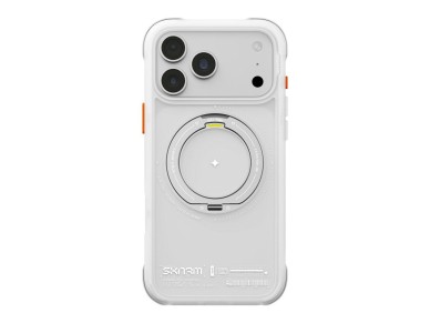 Funda Skinarma Atlas MagSafe + Soporte giratorio para iPhone 18 Pro Max / 17 Pro Max blanca Funda Skinarma Atlas MagSafe + Soporte giratorio para iPhone 18 Pro Max / 17 Pro Max blanca