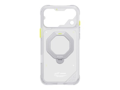 Case Skinarma Saturn MagSafe + Rotating  Kick Stand do iPhone 18 Pro Max / 17 Pro Max Frost