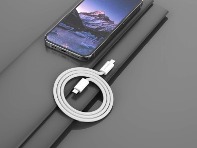 Cable USB-C a USB-C TECHANCY TB1764, 2 m, PD 60 W, carga r�pida y transferencia de datos, textura tr