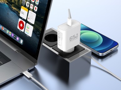 Cargador USB-C TECHANCY TA2845 de 65 W, PD 3.0 PPS, carga r�pida, cable USB-C a USB-C de 1,5 m y 60 