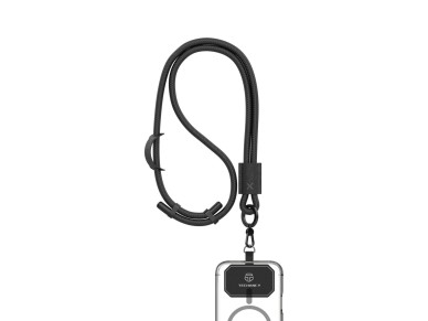 Cord�n para tel�fono m�vil TECHANCY TW2780, ajustable de 40 a 70 cm, cord�n trenzado de 8 mm, correa
