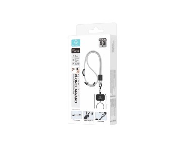 TECHANCY TW2780 Mobile Phone Lanyard, Adjustable 40-70 cm, 8 mm Braided Cord, Neck and Shoulder Stra TECHANCY TW2780 Mobile Phone Lanyard, Adjustable 40-70 cm, 8 mm Braided Cord, Neck and Shoulder Stra