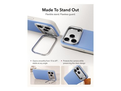 Capa MagSafe com suporte ESR Atelier para iPhone 18 Pro/17 Pro - Azul Claro Capa MagSafe com suporte ESR Atelier para iPhone 18 Pro/17 Pro - Azul Claro