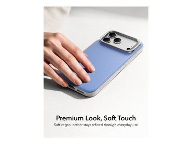 Capa MagSafe com suporte ESR Atelier para iPhone 18 Pro/17 Pro - Azul Claro Capa MagSafe com suporte ESR Atelier para iPhone 18 Pro/17 Pro - Azul Claro