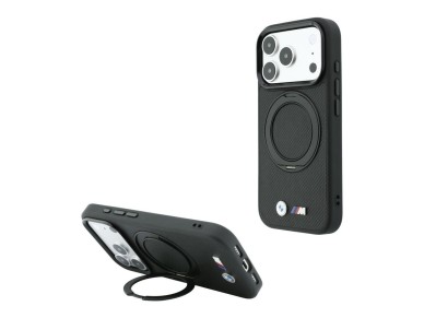 Funda BMW Kevlar Ring Stand 360 MagSafe para iPhone 18 Pro Max / 17 Pro Max - Negra Funda BMW Kevlar Ring Stand 360 MagSafe para iPhone 18 Pro Max / 17 Pro Max - Negra