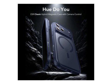 ESR Classic Hybrid MagSafe Case for iPhone 18 Pro / 17 Pro - Matte Navy Blue
