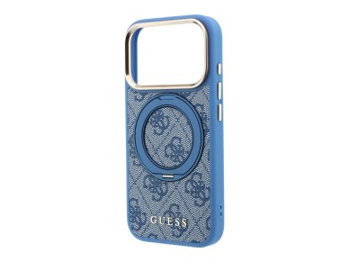 Guess Ring Stand 360 4G Classic Logo MagSafe Case for iPhone 18 Pro / 17 Pro - Blue Guess Ring Stand 360 4G Classic Logo MagSafe Case for iPhone 18 Pro / 17 Pro - Blue