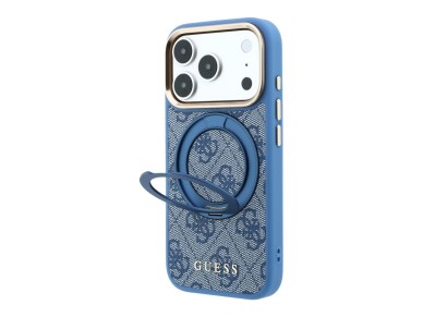 Guess Ring Stand 360 4G Classic Logo MagSafe Case for iPhone 18 Pro / 17 Pro - Blue Guess Ring Stand 360 4G Classic Logo MagSafe Case for iPhone 18 Pro / 17 Pro - Blue
