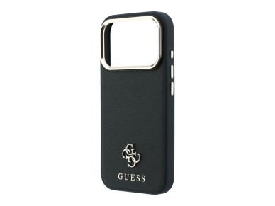 Guess Saffiano Small 4G & Classic Logo MagSafe Case for iPhone 18 Pro / 17 Pro - Black Guess Saffiano Small 4G & Classic Logo MagSafe Case for iPhone 18 Pro / 17 Pro - Black