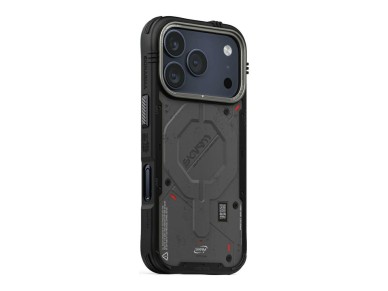 Capa Skinarma Vigor MagSafe para iPhone 17 Pro grafite