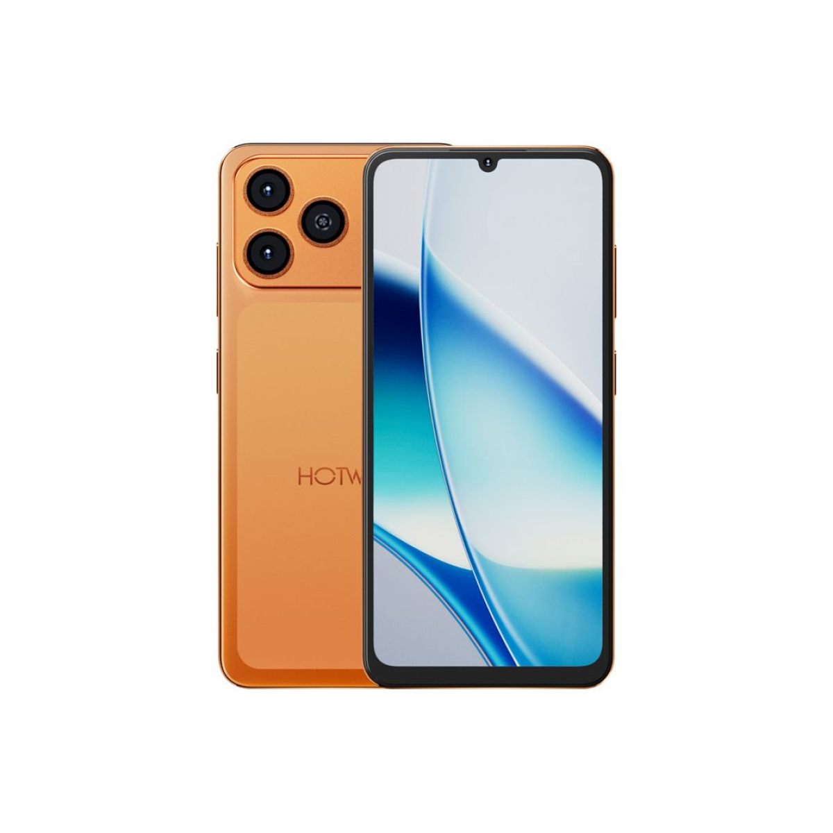 HOTWAV A17 Pro Max Smartphone Android 15, 16GB RAM (4+12 Virtuali) +256GB ROM, Batteria 5160mAh, Display 6.75'' HD+ 120Hz, Fotocamere 13MP+5MP, Dual SIM 4G, GPS, Face ID, Impronta, Arancione